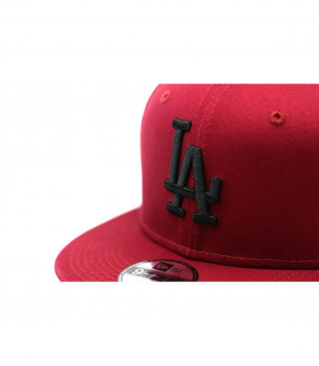 LA burgundy snapback